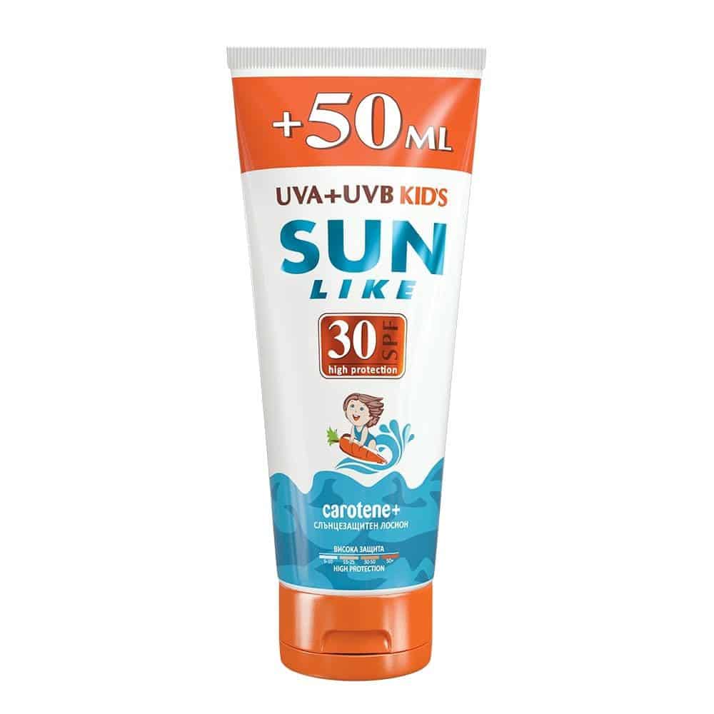 Лосион слънцез.Sun Like Kids SPF30 150мл