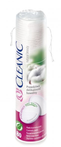 Тампони за грим Cleanic soft&com.80бр+27бр