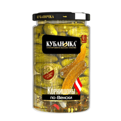Корнишони марин по виенски 680гр