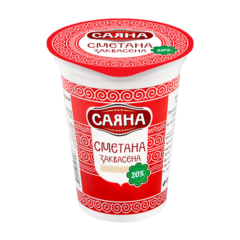 Заквасена Сметана Саяна 20% 400гр