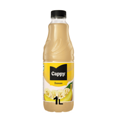 Плодова напитка Cappy банан 1л PET