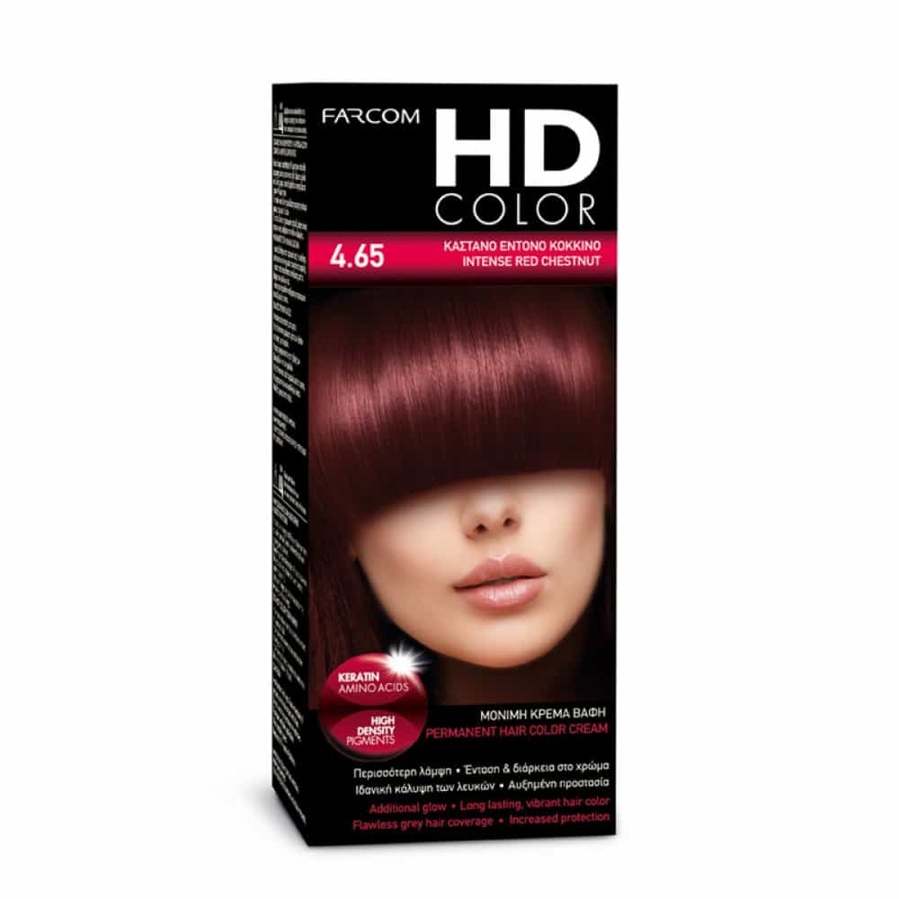 Боя за коса HD Color 4.65 череш. каф. 60мл