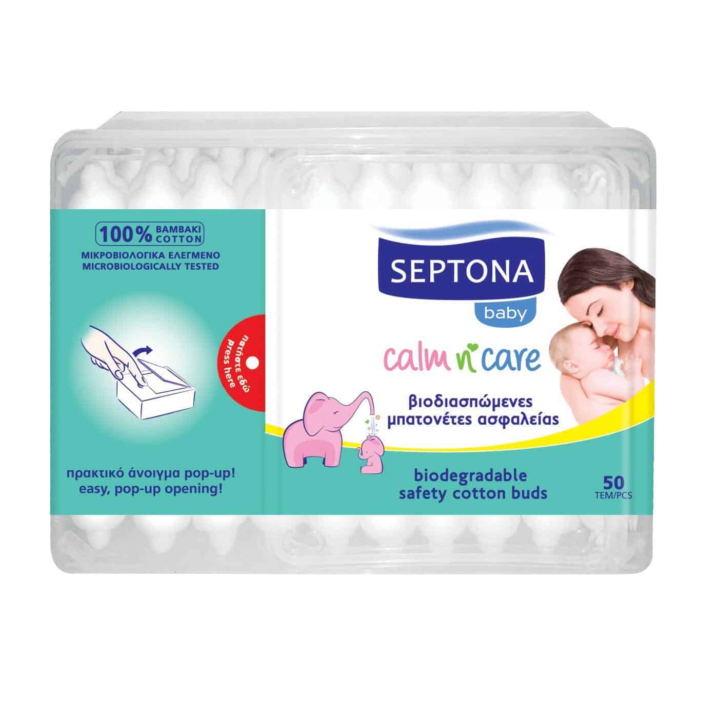 Клечки за уши Septona биоразгр. Bebe 50бр