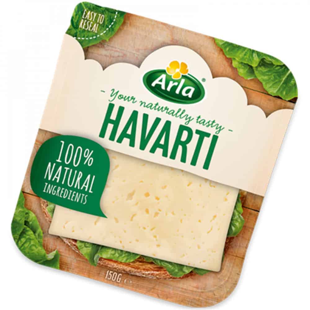 Хаварти Arla слайс 150гр