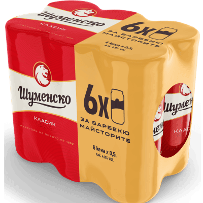 Бира Шуменско кен 6х0.5л