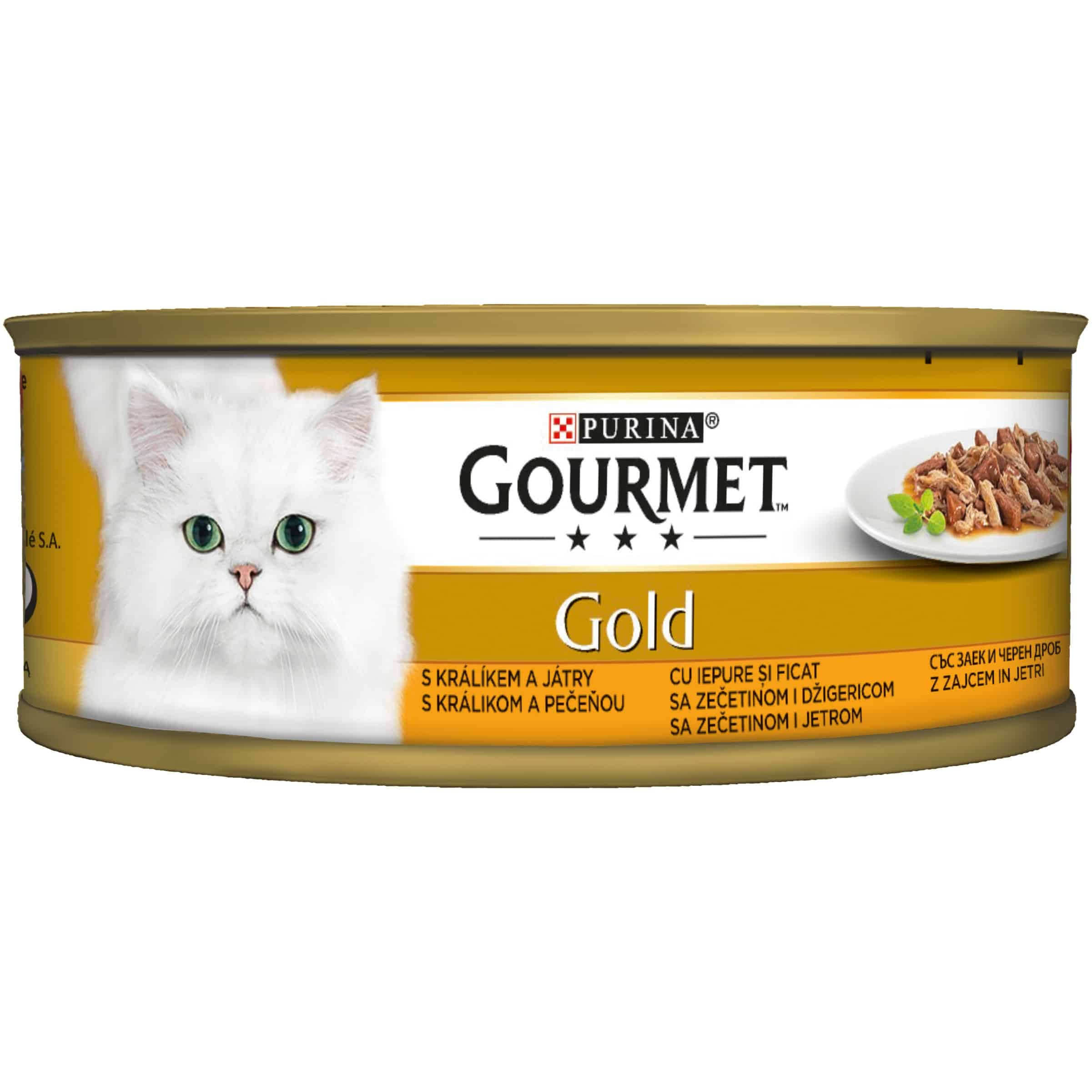 Храна Gourmet Gold Заек и Дроб 85гр