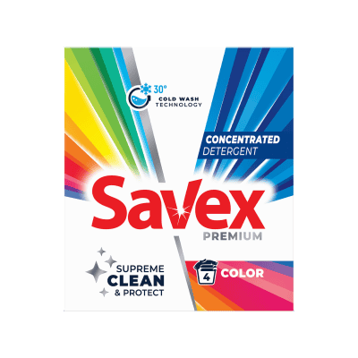 Прах Savex пауър цветно пране 320гр/4пр