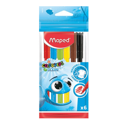 Флумастери Maped okeaн 6 цвята  1.50€