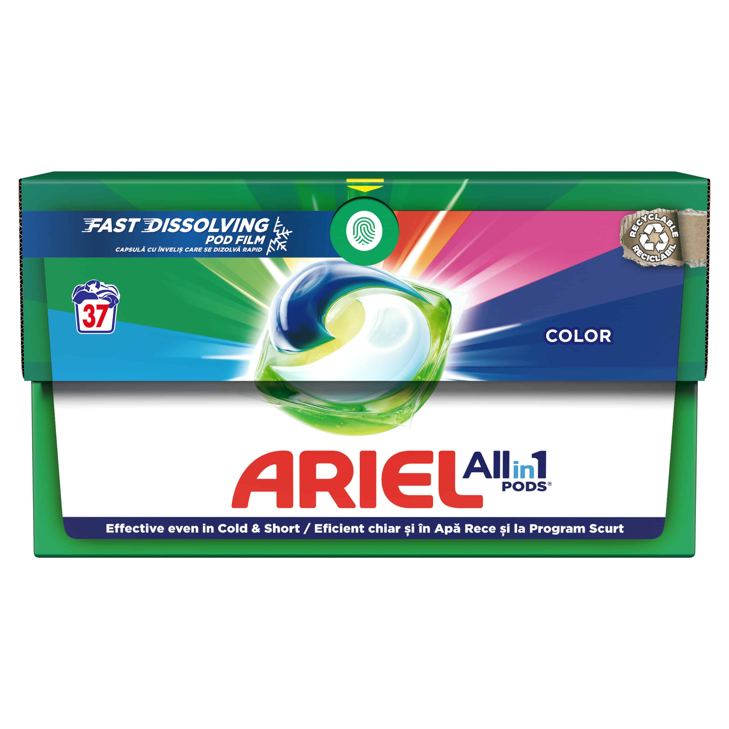 Капсули Ariel 3в1 Color 37 бр