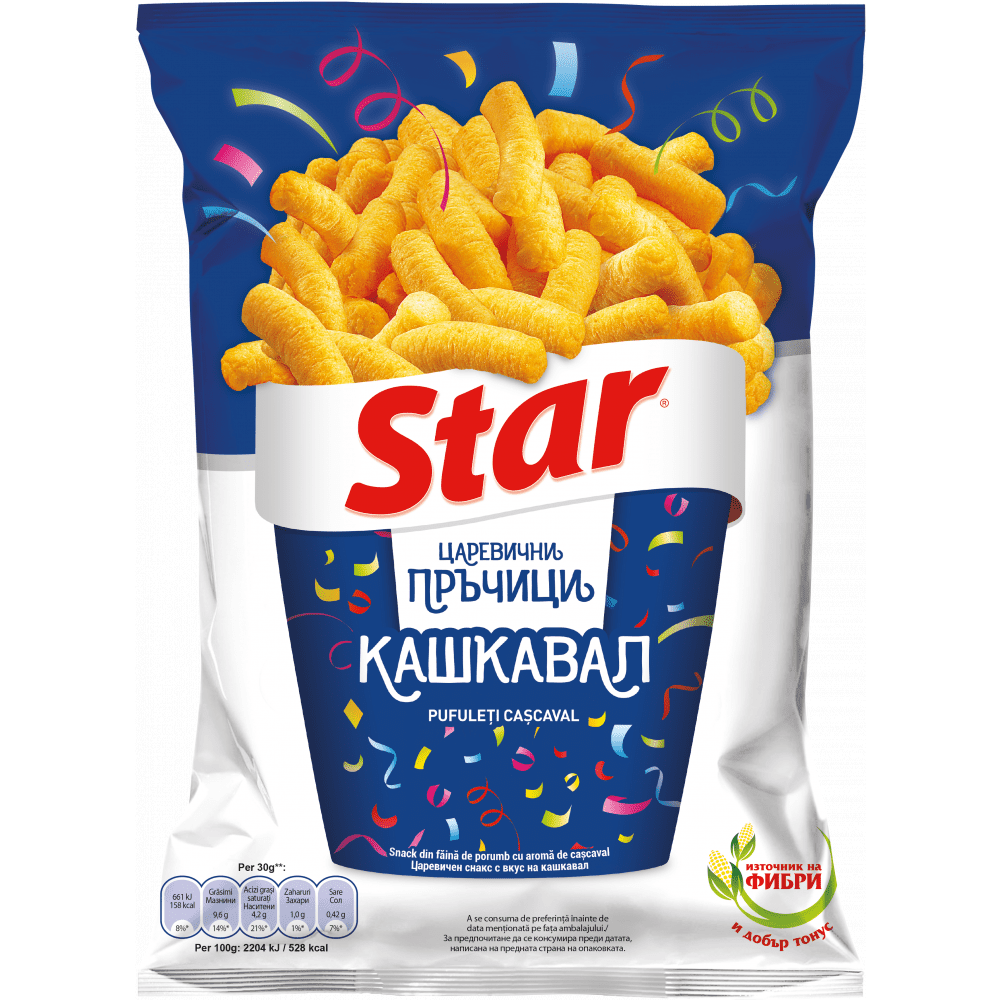 Снакс Star с кашкавал 80 гр