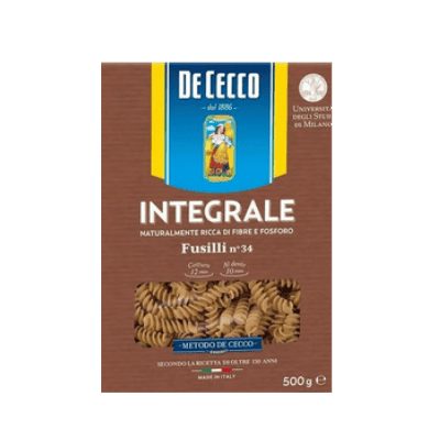 Пълнозърнести фусили De Cecco 500гр