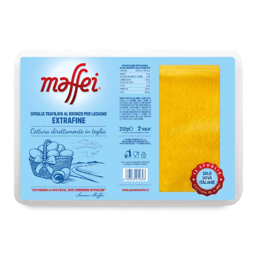 Кори за лазаня Maffei 250 гр.