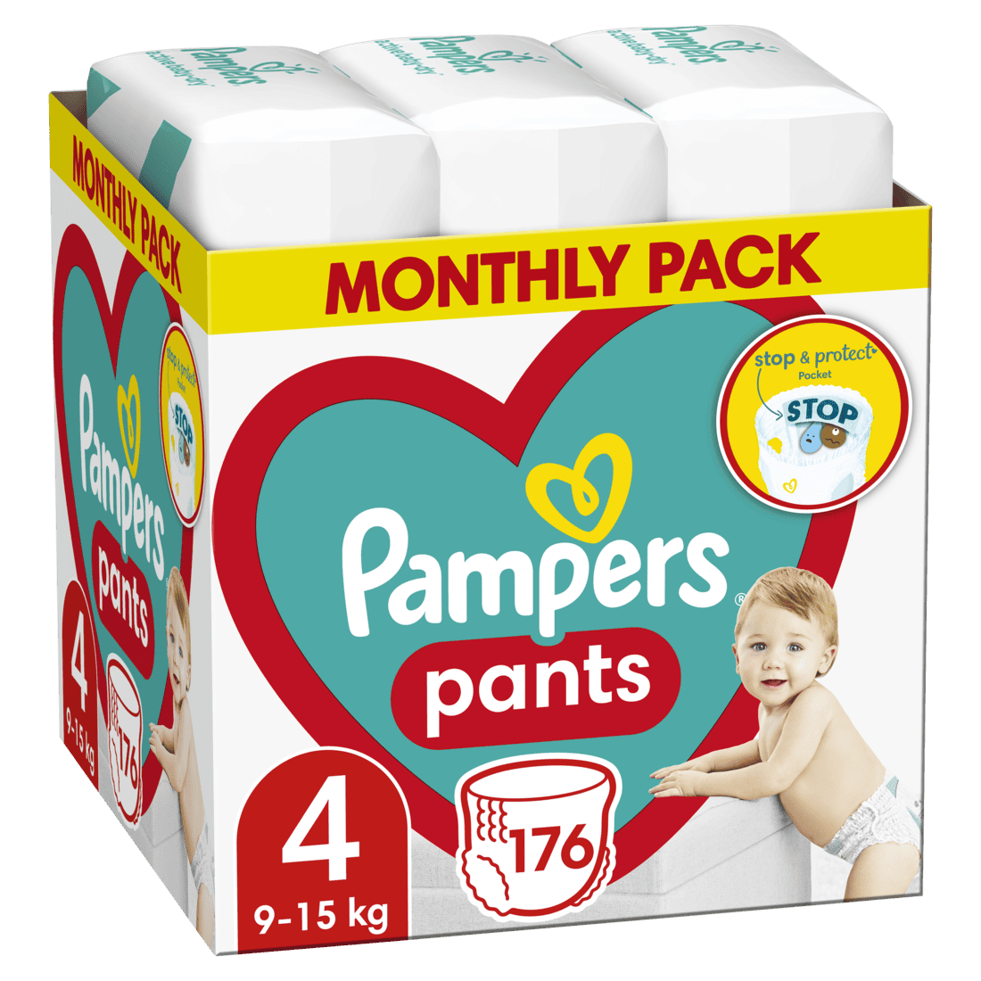 Гащички Pampers MSB S4 макси 176бр