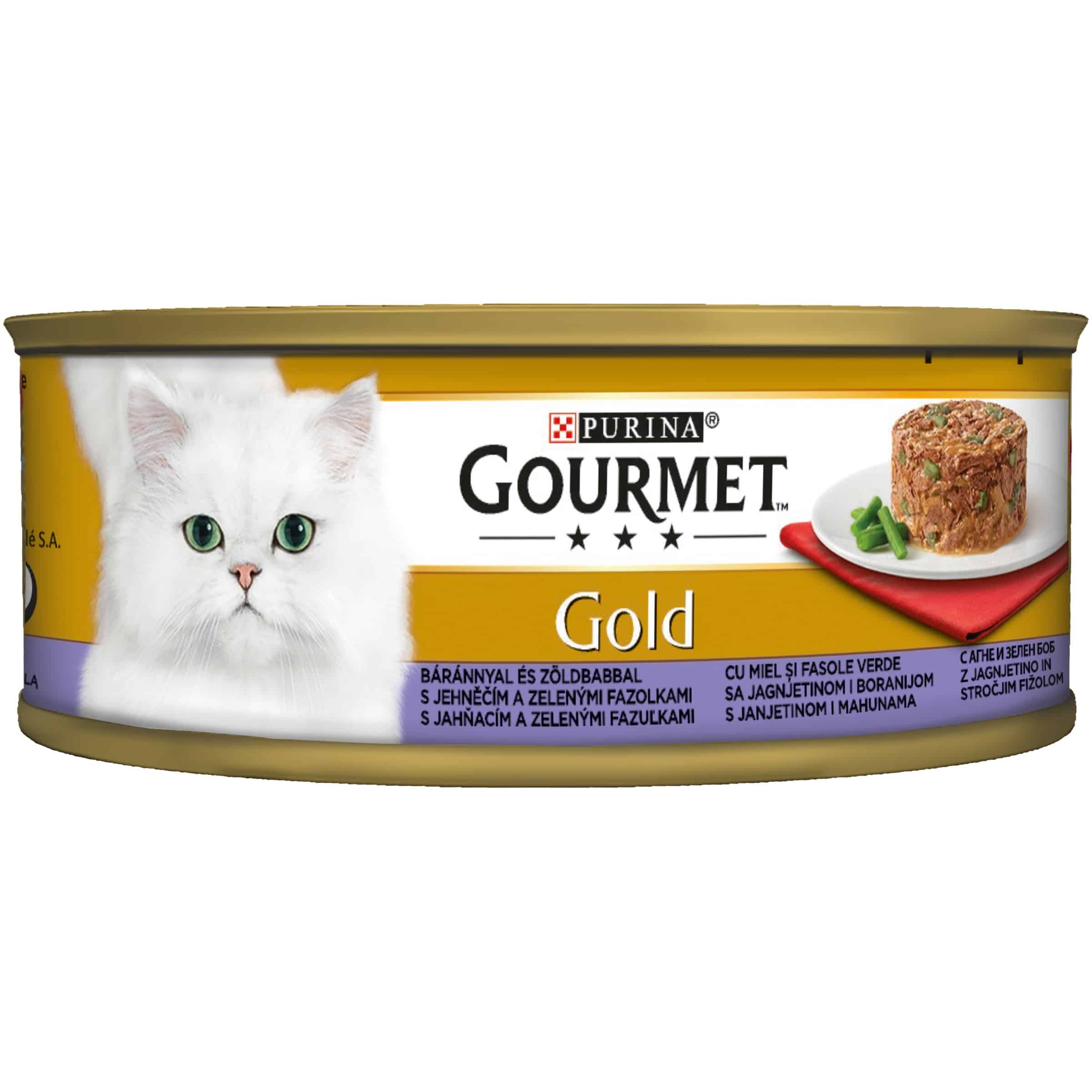 Храна Gourmet gold, агне и зелен боб 85 гр.