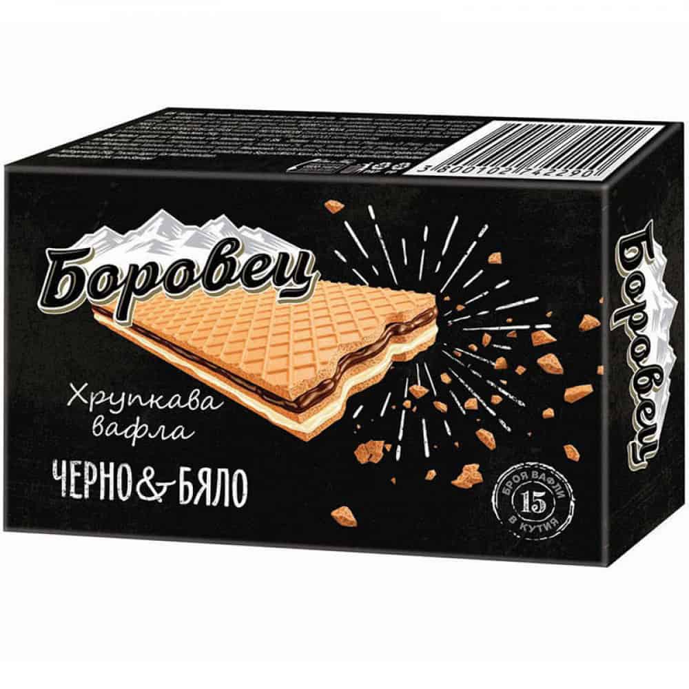 Вафли Боровец Черно & Бяло 15 бр 250 г