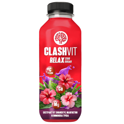 Вода Clashvit relax хиб./мангостин 0.475л