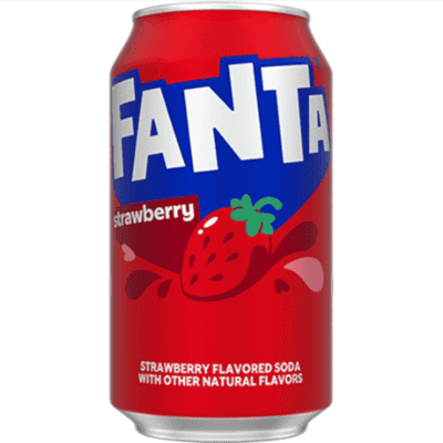 Газирана напитка Fanta с ягода в кен 355мл