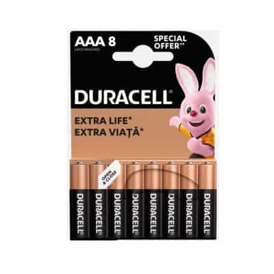 Батерия Duracell basic AAA8бр