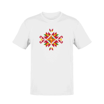 Бяла тениска с шевица плодородие 2XL