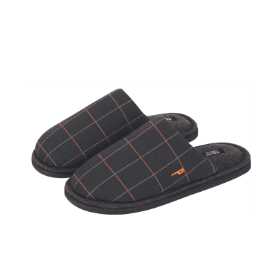 Мъжки чехли синьо каре Perletti