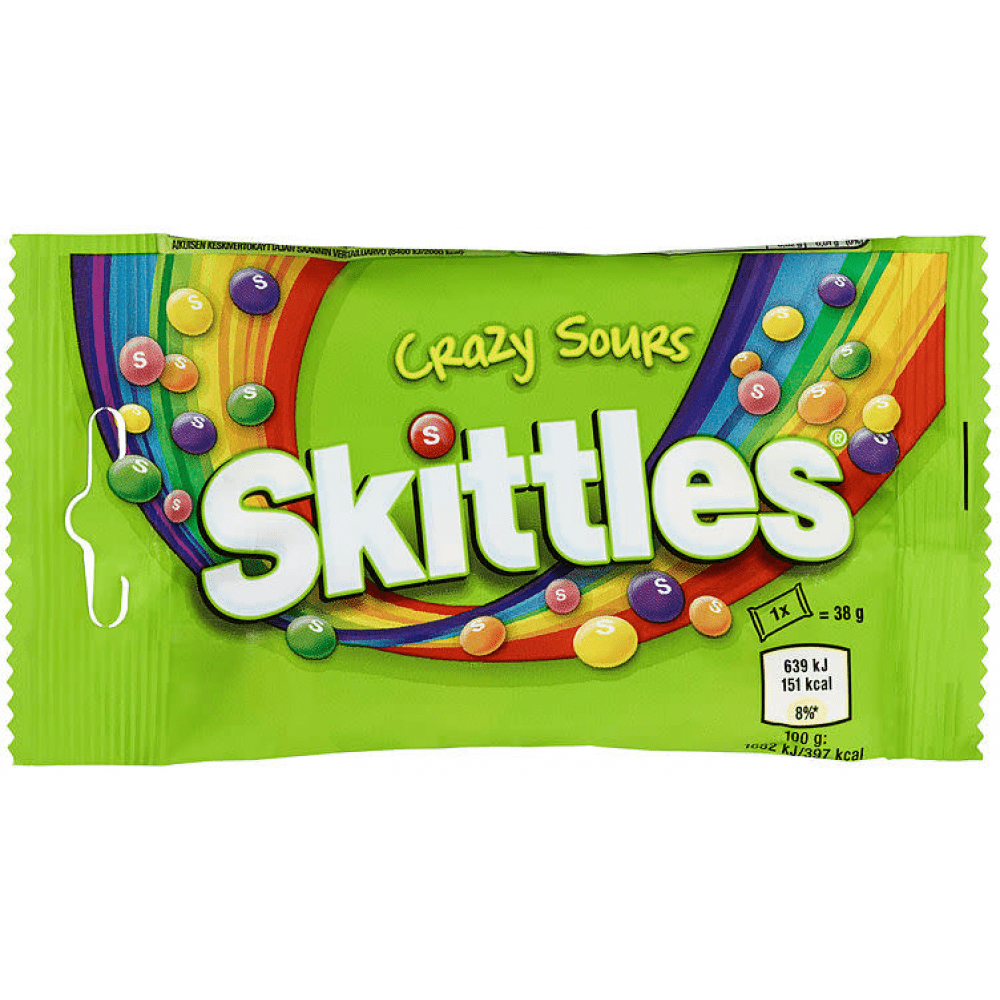 Драже Skittles Crazy Sours 38гр