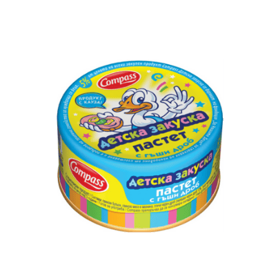 Пастет Компас дет.закуска гъши дроб 100гр