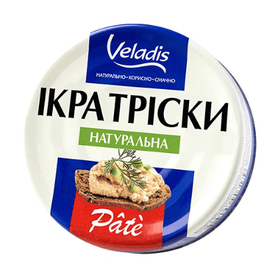 Пате с хайвер от треска Veladis 100гр
