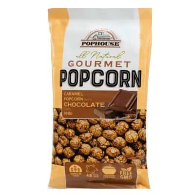 Карамелизирани пуканки с шоколад 180гр