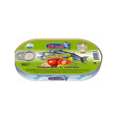 Скумрия филе Di nea в закуска 180 гр