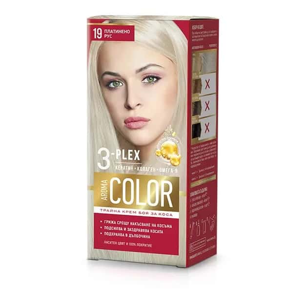 Боя за Коса Aroma Color №19 платинено русо