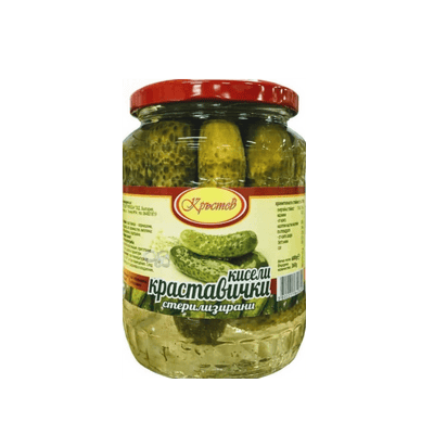 Кисели краставички Кръстев 680гр