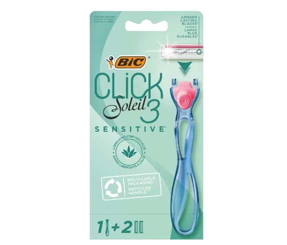 Самобр.BIC Soleil Click Sensitive + 2 нож.