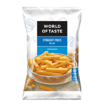Прави замразени картофи World of Taste 1кг