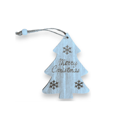 Коледна висулка, дърво, 10-12 см