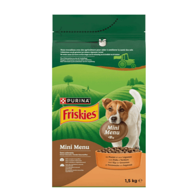 Храна за кучета Friskies пиле и зел 1,5кг