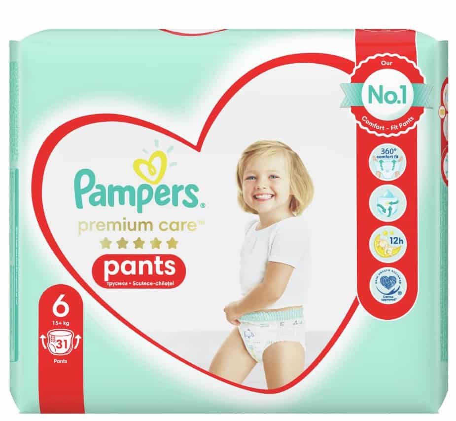 Гащички Pampers Prem. Care VP S6 31 бр