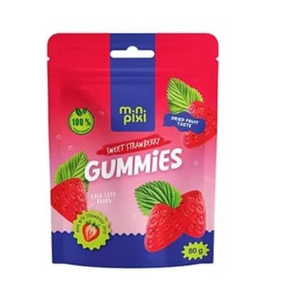 Б-ни жел.mini pixi сушена ягода 80гр