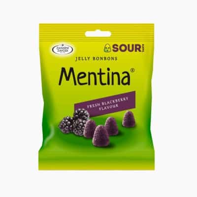 Бонбони жел. ментина къпина 80гр