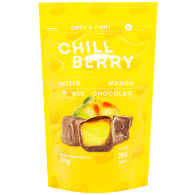 Манго в млечен шоколад 150гр chillberry