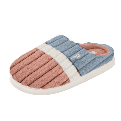 Дамски чехли многоцветен рипс Perletti