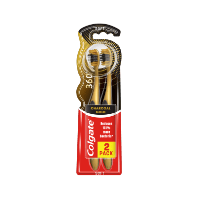 Четка Colgate 360 Charcoal gold 2бр