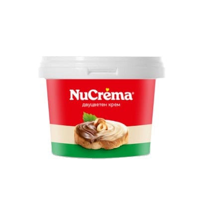 Течен Шоколад NuCrema Двуцветен 200гр