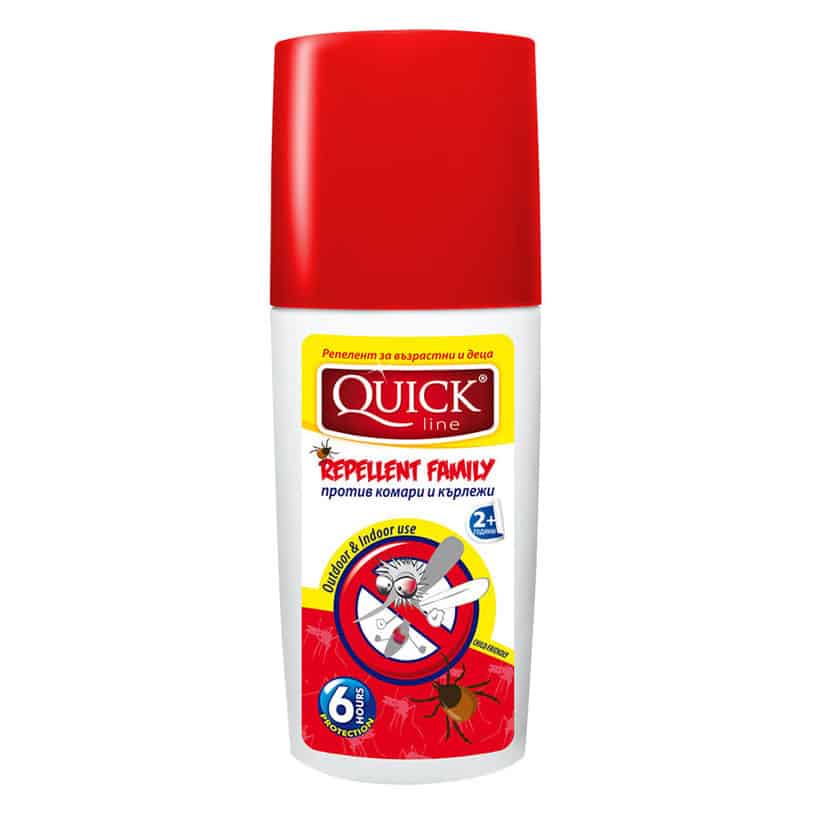 Репелент п/в комари кърл. Quickline 100мл