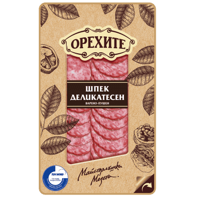 Шпек деликатесен Орехите слайс 150гр