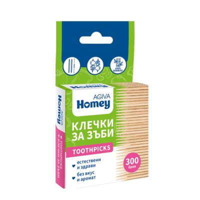 Клечки за зъби Agiva Homey 300бр