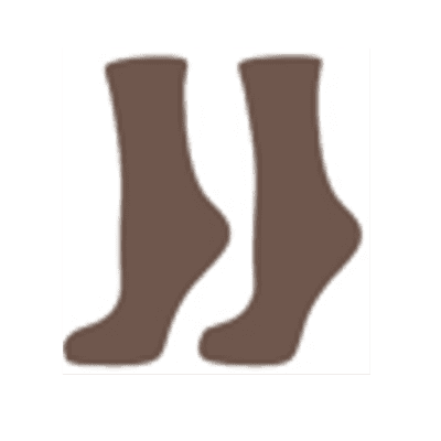 Чорапи basic памук кафяв  h.foottopia