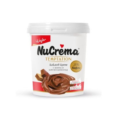 Как. крем NuCrema с вафли и лешници 400гр