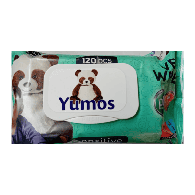Влажни кърпи Yumos капак 120бр 