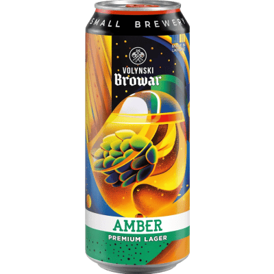 Бира Volynski Browar amber кен 0.5л