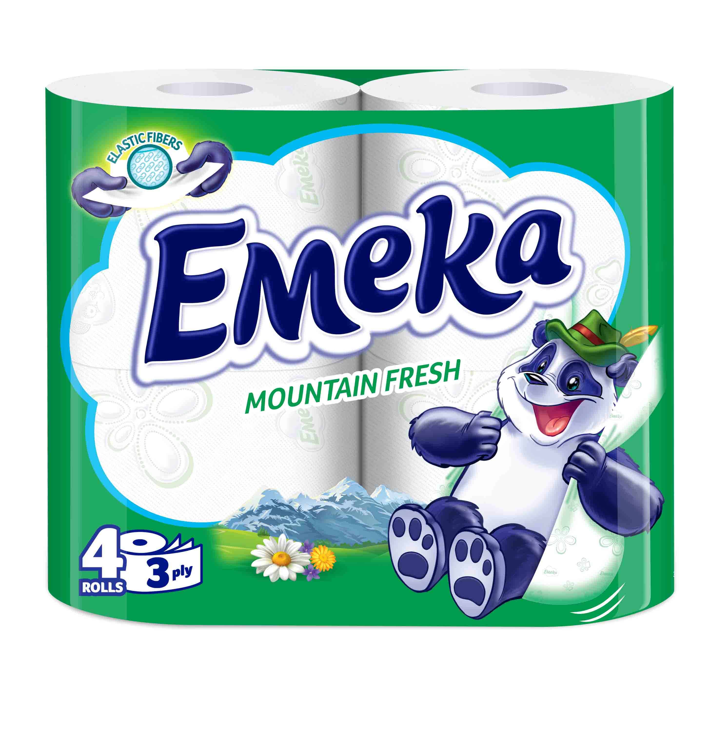 Тоалетна хартия Emeka Mountain Fresh 4 бр.